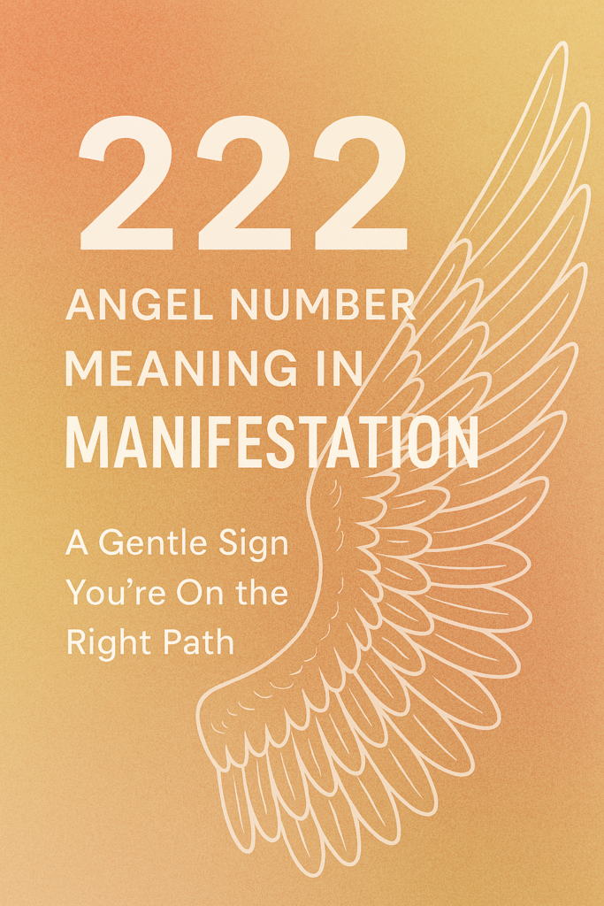 222 Angel Number Meaning in Manifestation